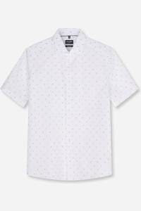 OLYMP Luxor Modern Fit Hemd weiss, Bedruckt