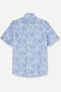 OLYMP Luxor Modern Fit Hemd blau, Bedruckt