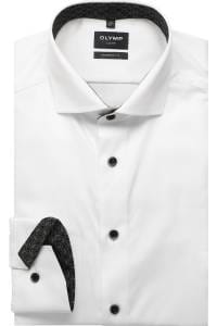 OLYMP Luxor Modern Fit Hemd weiss, Strukturiert