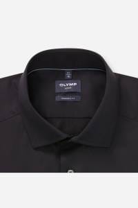 OLYMP Luxor Modern Fit Hemd schwarz, Einfarbig