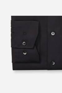 OLYMP Luxor Modern Fit Hemd schwarz, Einfarbig