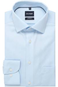 OLYMP Luxor Modern Fit Hemd bleu, Faux-uni