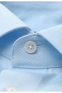 OLYMP Luxor Modern Fit Hemd bleu, Faux-uni
