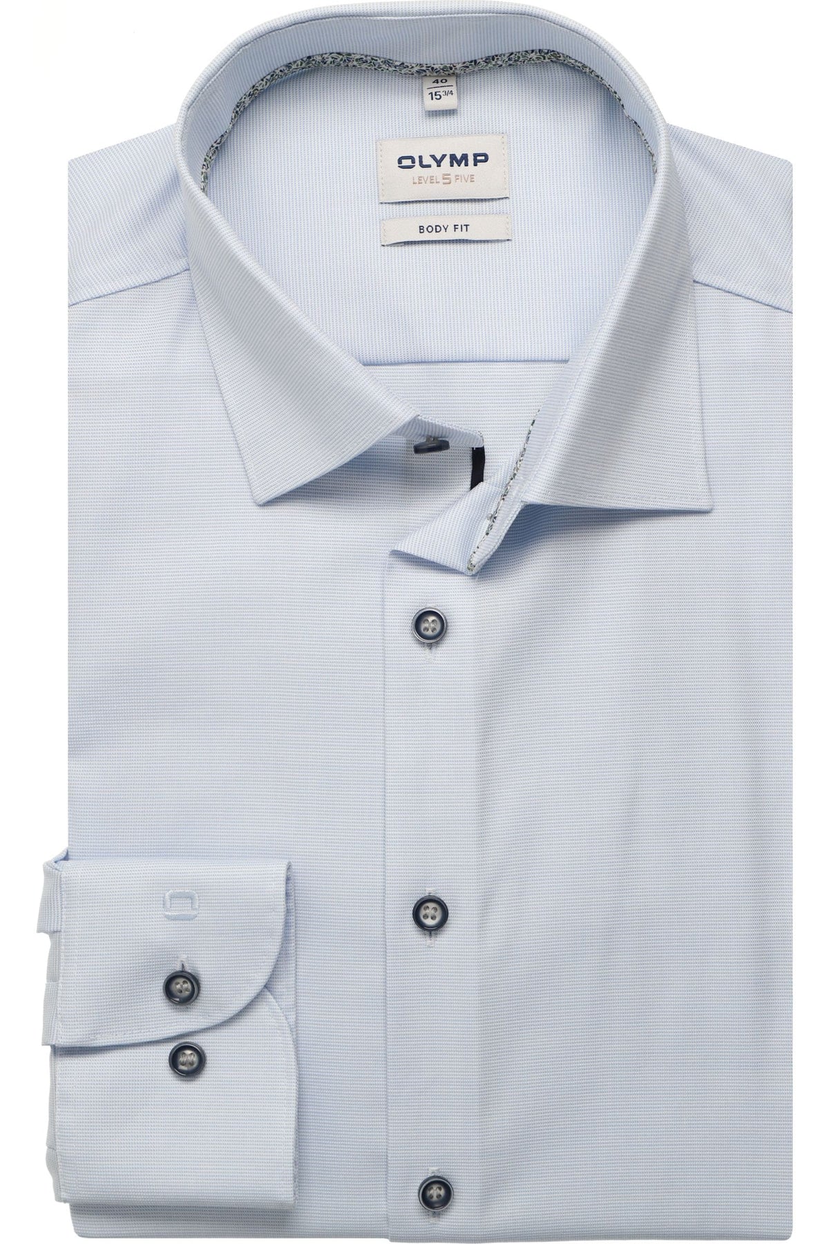 OLYMP Level Five Body Fit Hemd bleu, Faux-uni