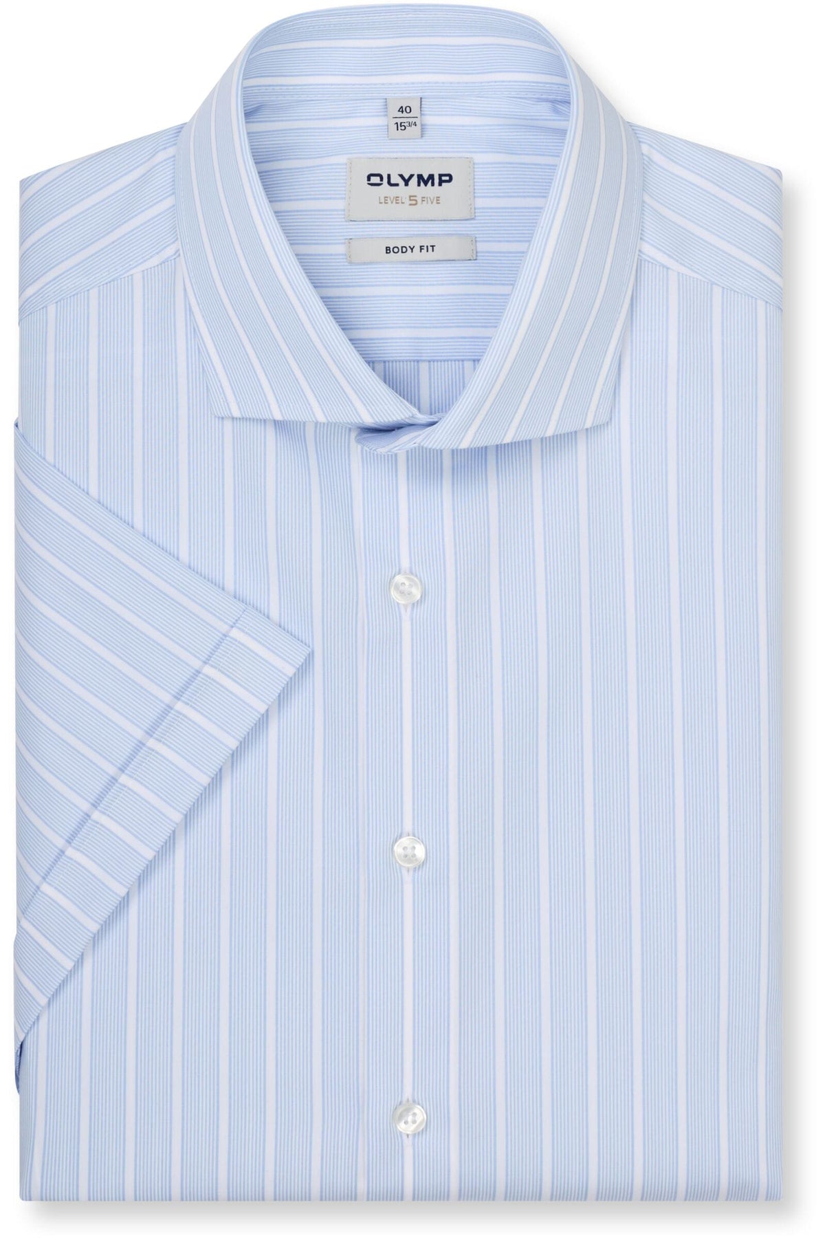 OLYMP Level Five Body Fit Hemd bleu, Gestreift