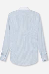 OLYMP Level Five Body Fit Hemd hellblau, Gestreift