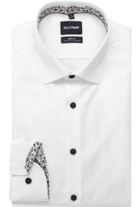 OLYMP Level Five Body Fit Hemd weiss, Faux-uni