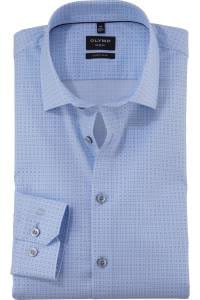 OLYMP No. Six Super Slim Hemd bleu, Bedruckt