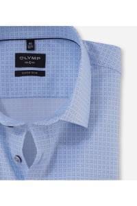 OLYMP No. Six Super Slim Hemd bleu, Bedruckt