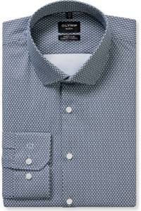OLYMP No. Six Performance Climate Control Super Slim Hemd bleu, Bedruckt