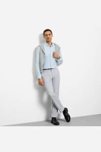 OLYMP No. Six Performance Climate Control Super Slim Hemd bleu, Gestreift