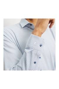 OLYMP No. Six Performance Climate Control Super Slim Hemd bleu, Faux-uni