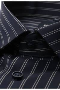 OLYMP No. Six Super Slim Hemd marine, Gestreift