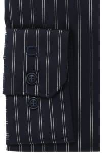 OLYMP No. Six Super Slim Hemd marine, Gestreift
