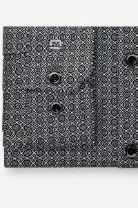 OLYMP No. Six Super Slim Hemd schwarz, Bedruckt