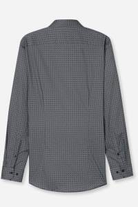 OLYMP No. Six Super Slim Hemd schwarz, Bedruckt